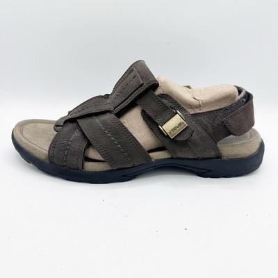 Teva Waterproof Men's Sz 13 Brown Outdoor Hiking Leather Strap Sandals #6565
