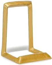 8” Decorative Iron Display Plate Stand and Art Holder Easel in Old Gold Finish