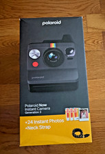 NEW Polaroid Now Instant Camera Black Gen 3 24 Photos Neck Strap Bundle