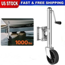 10 Lift Swivel Boat Trailer Jack Heavy Duty With Single Wheel 1000 Lbs Capacity