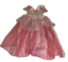 Disney Store Faded Princess Aurora Girls Pink Dress Sleeveless Costume