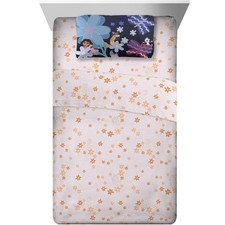 Dora Kids Girls 3 Piece Pink Orange Floral Sheet Set, Twin New