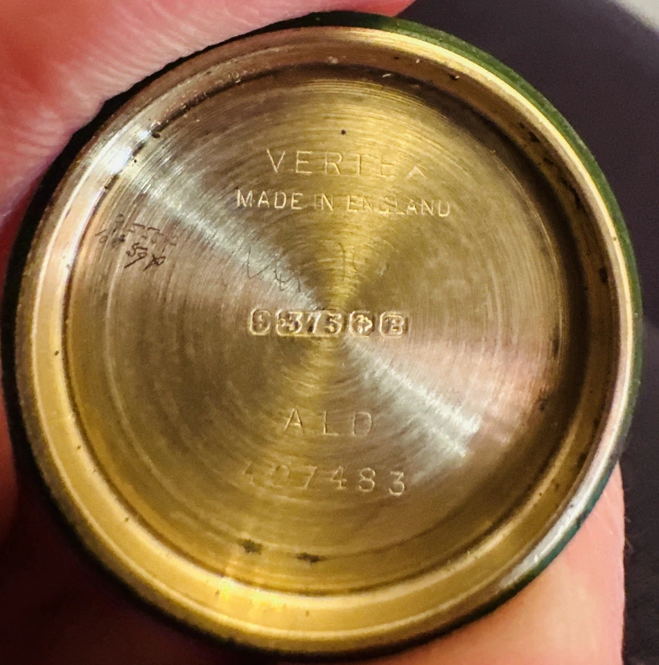 1935 Vertex 9ct Gold Watch Swiss AS1131 Vertex 76 Triple Signed Birmingham - Image 4 of 4