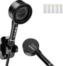 ALL METAL 3-Spray Hand Held Shower Head, 2.5 GPM High Flow Handheld Showerhead