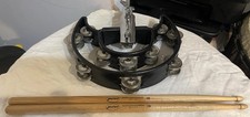PULSE Gibraltar Tambourine Bracket HiHat HANDHELD Drum Set  Sticks 10X4 Jingles