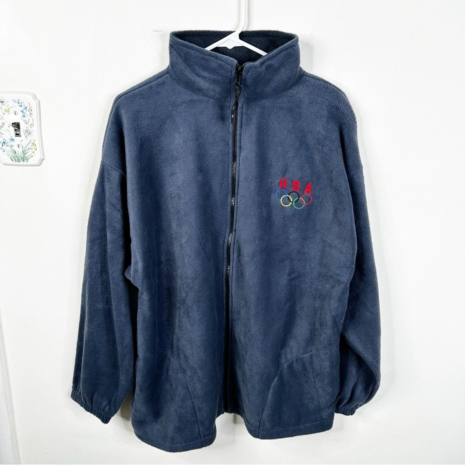Team USA Olympics Men's XL Full Zip Fleece Jacket