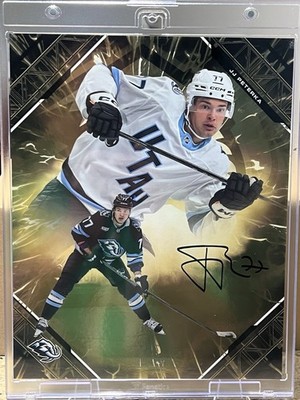 2025-26 Fanatics Emanate Under Wraps JJ Peterka AUTO GOLD/50 Utah Mammoth