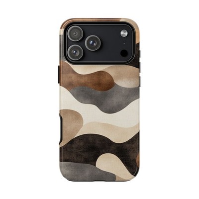 Brown Gray Modern Art Pattern