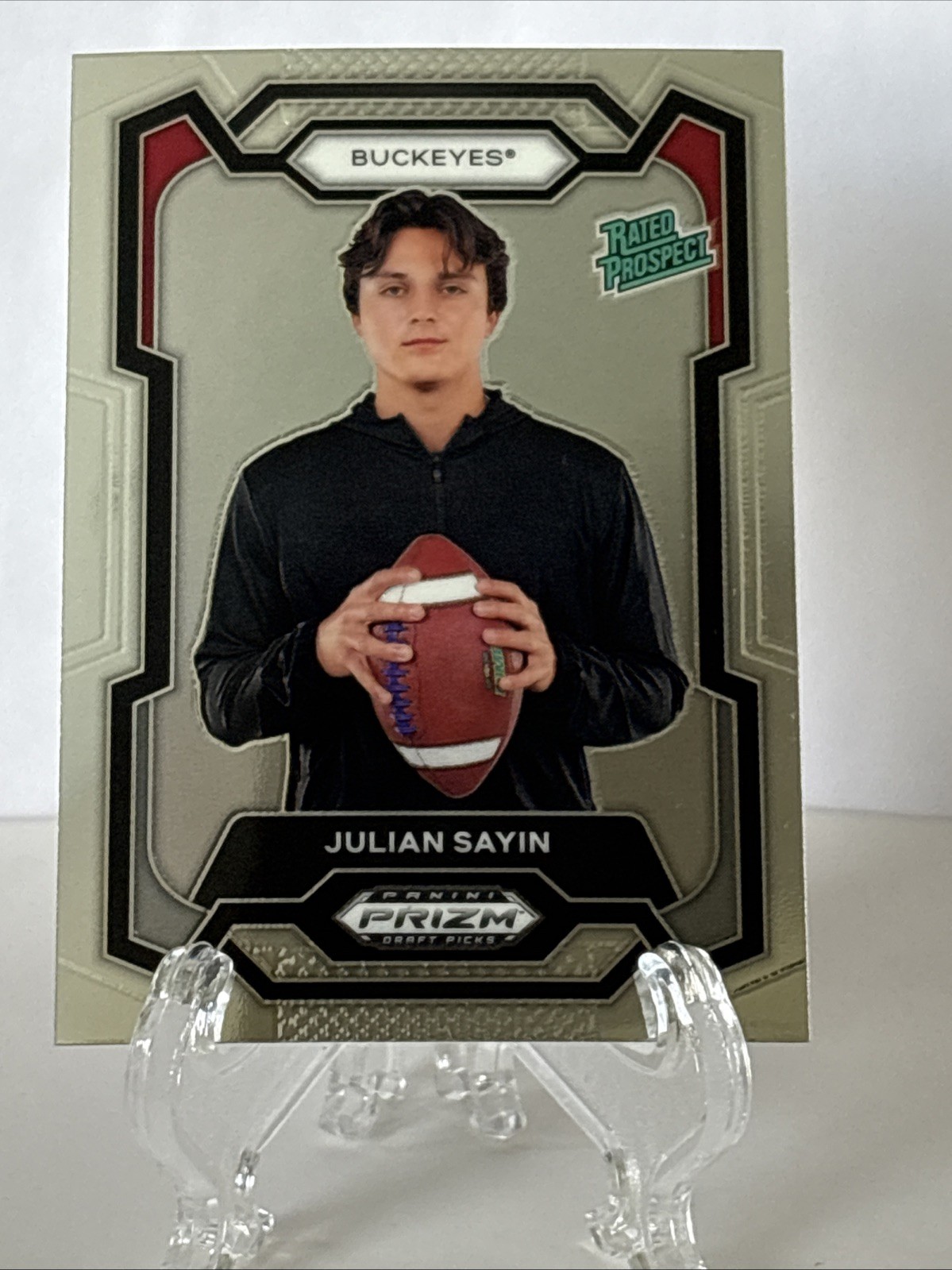 2024 Panini Prizm Draft Picks - Rated Prospect Julian Sayin #193 (RC)