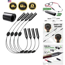 Glasses Strap, upgraded two holes adjustable Glasses holder-No Tail Eyeglasse...