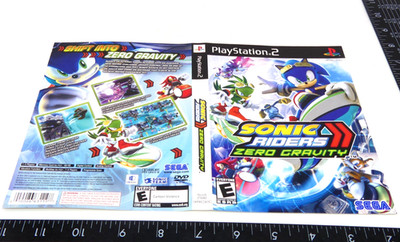 OEM Sonic Riders Zero Gravity Playstation 2 PS2 Case Artwork Only No Game