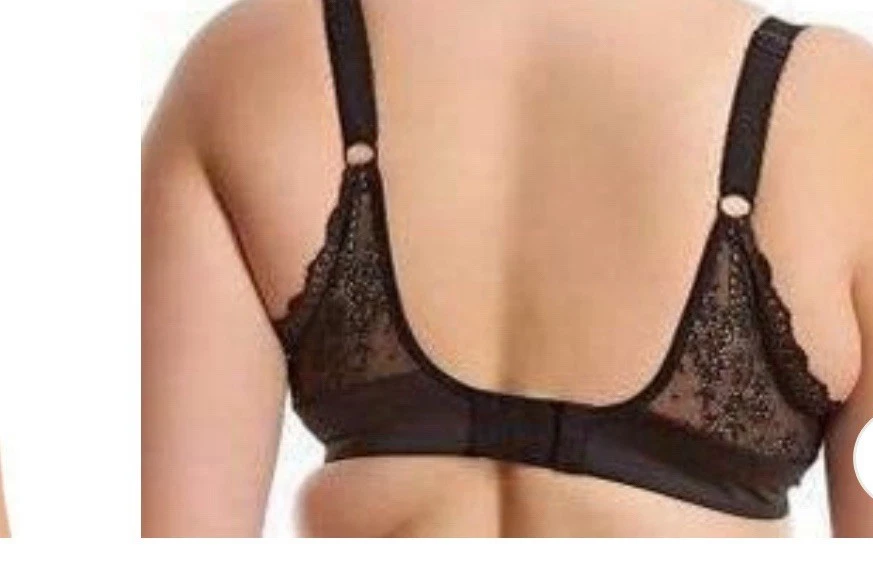 Elomi Tia Underwired Bandless Bra Style EL4280 UK Size 42 E Black New w/tag - Image 4 of 4