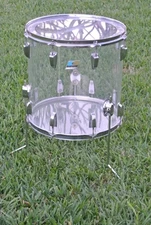 ✨ 1970's LUDWIG USA CLASSIC 16" CLEAR VISTALITE FLOOR TOM for YOUR DRUM SET L278