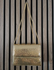 Whiting  Davis International Gold Mesh Handbag Purse