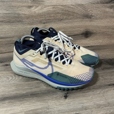 Nike React Pegasus Trail 4 GORE-TEX Low Top Men s 7.5 Beige Sand Drift Sneakers