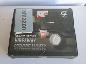 Xprite Covert 8 Series White/Amber Hardwire LED Hideaway Strobe Lights