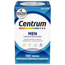 Centrum Men Multivitamin with Vitamins B, C, D3 & E, 100 Count, FREE SHIPPING