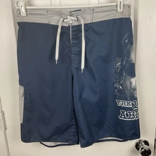The Big Lebowski Men’s Navy “The Dude” Graphic Board Shorts Size M