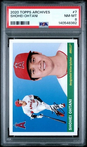 2020 TOPPS ARCHIVES 7 SHOHEI OHTANI PSA 8 8382