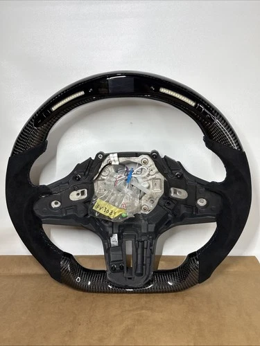 BMW Carbon Fiber Alcantara Flat Bottom Steering Wheel Custom G20 G21