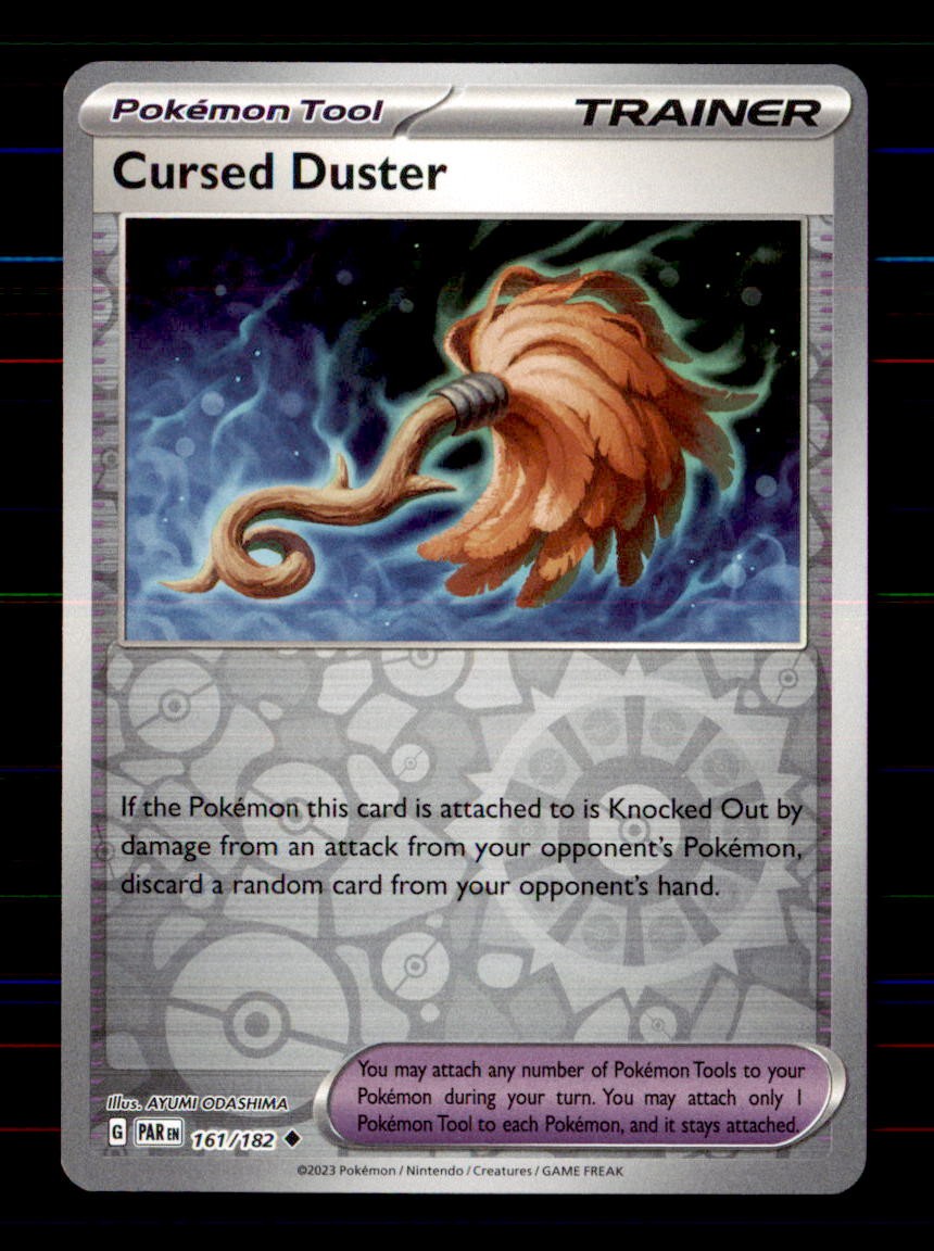 Cursed Duster 161/182 Uncommon Paradox Rift Pokemon Reverse Holo Near Mint