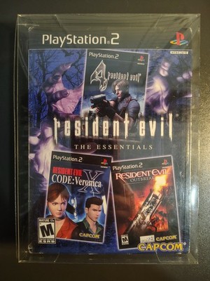 NEW SEALED Resident Evil The Essentials Sony PlayStation 2 2007 PS2 + Protector
