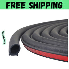 Universal Automotive Door Seal Strip D-Shape Self-Adhesive Weather Stripping for