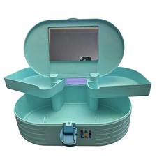 Vintage Caboodles Makeup Carrier 1990s Organizer 3 Tier Mirror Handle 2615