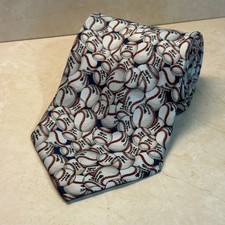 Briefly Stated Baseball Necktie Novelty Sports Theme Tie Men's Fashion Sports