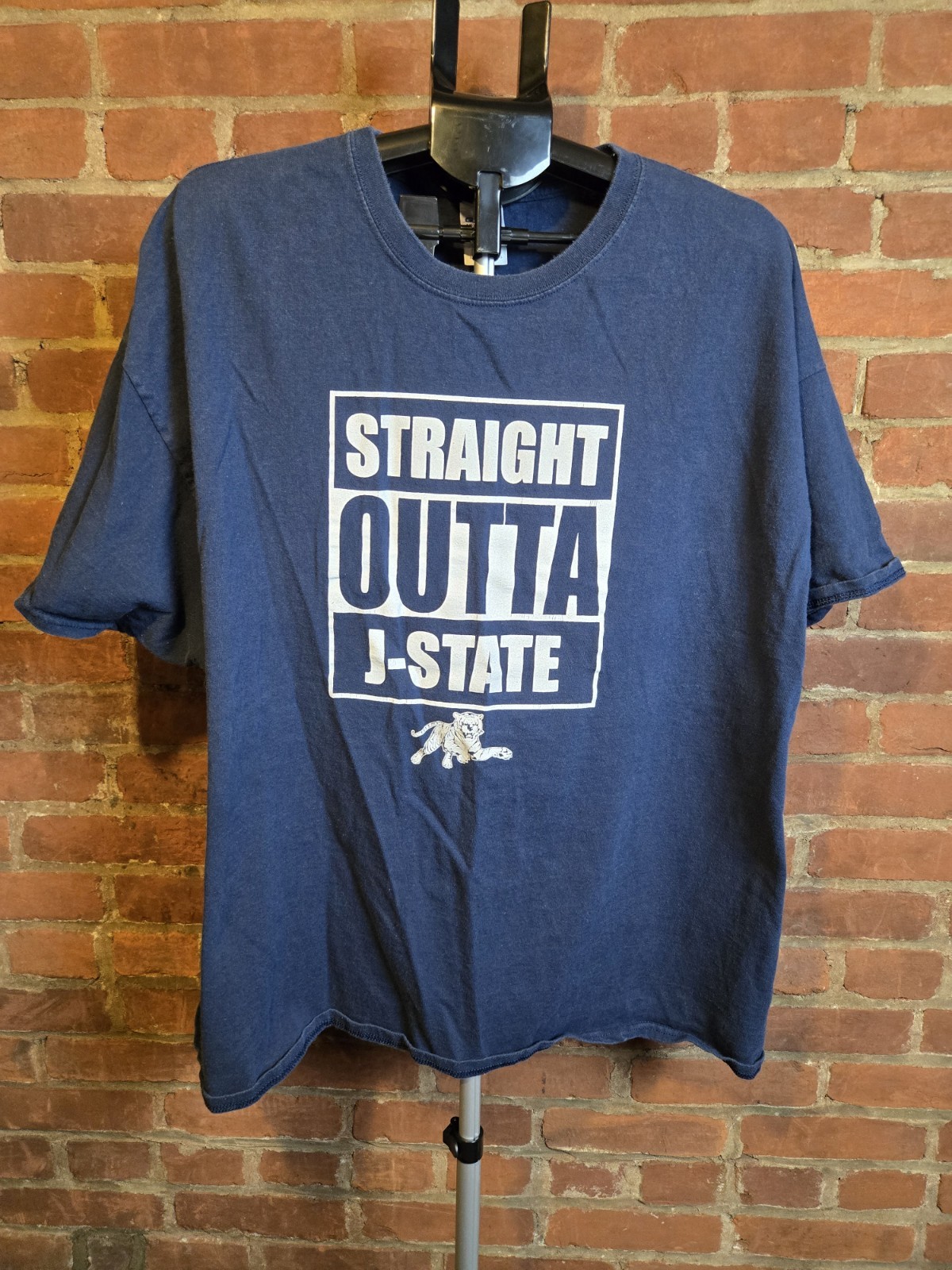 Straight Outta J-State T-Shirt Men’s 3XL Blue Gildan Ultra Cotton Graphic Tee