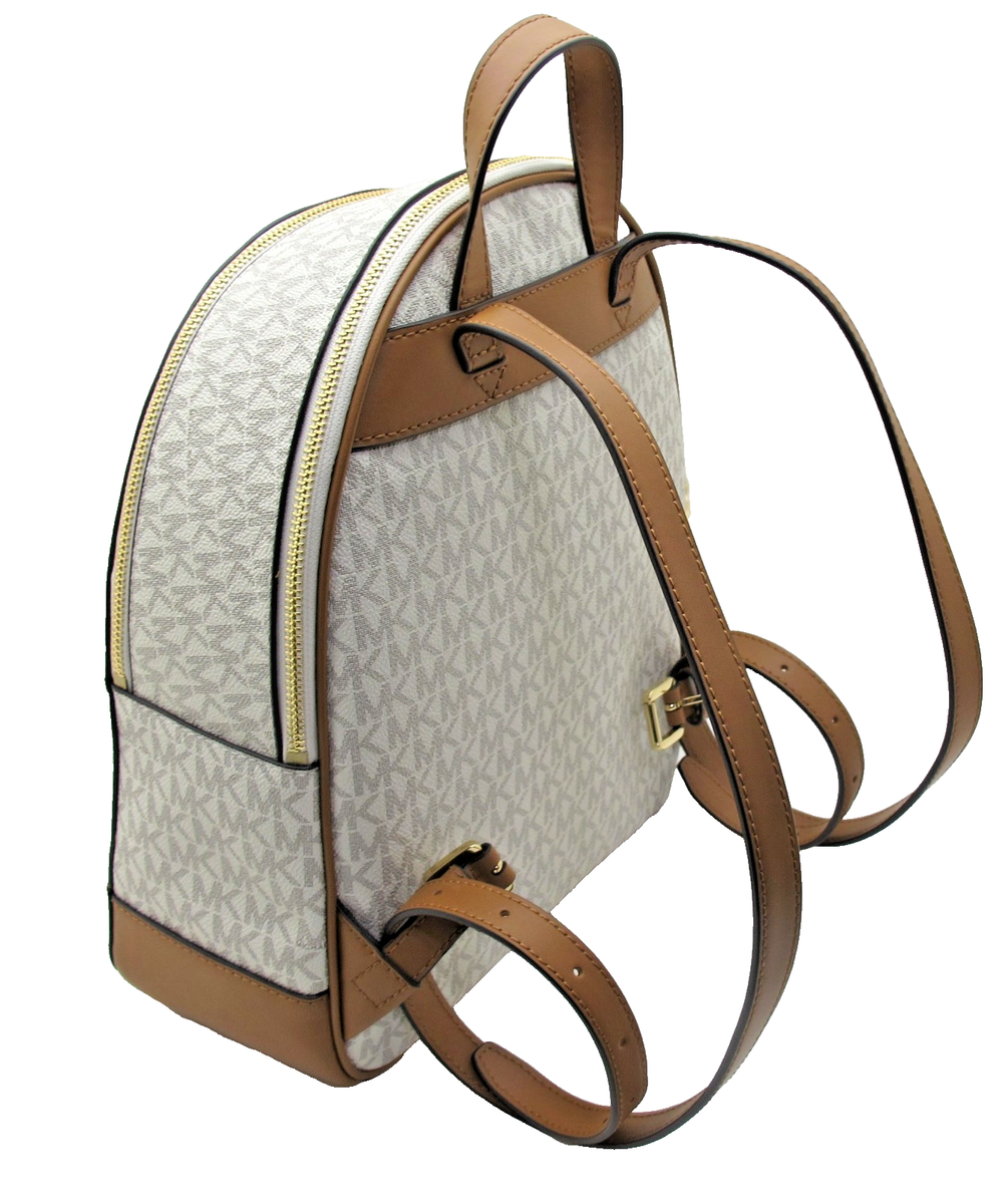 Michael Kors Brooklyn Brown Logo Backpack with Tan Base and Trim Brooklyn Medium Logo Backpack in BRN/ACORN - Sale | Michael  main image 2