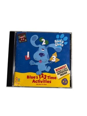 Blue's 123 Time Activities PC CD ROM Game Pre Math & Problem Solving Skills 