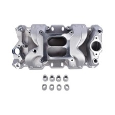 Aluminum Dual Plane Air Gap Intake Manifold Replacement For Sbc Chevy 350 Sma... Aluminum Dual Plane Air Gap Intake Manifold Replacement For Sbc Chevy 350 Sma...