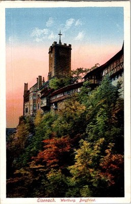 Eisenach Wartburg Castle Bergfried Germany Postcard Alfred Gümpel c1910