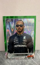 2022 Topps Chrome F1 Racers Lewis Hamilton #6 Green RayWave Refractor /99