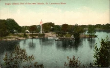 Sugar Island one of the 1000 Islands St. Lawrence River Postcard by Valentine Co