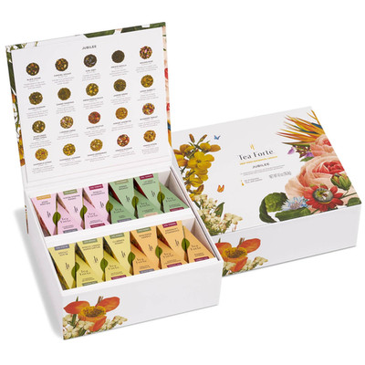 Tea Forte Premium Tea Chest Presentation Box Gift Set Sampler, 40 Count Individu