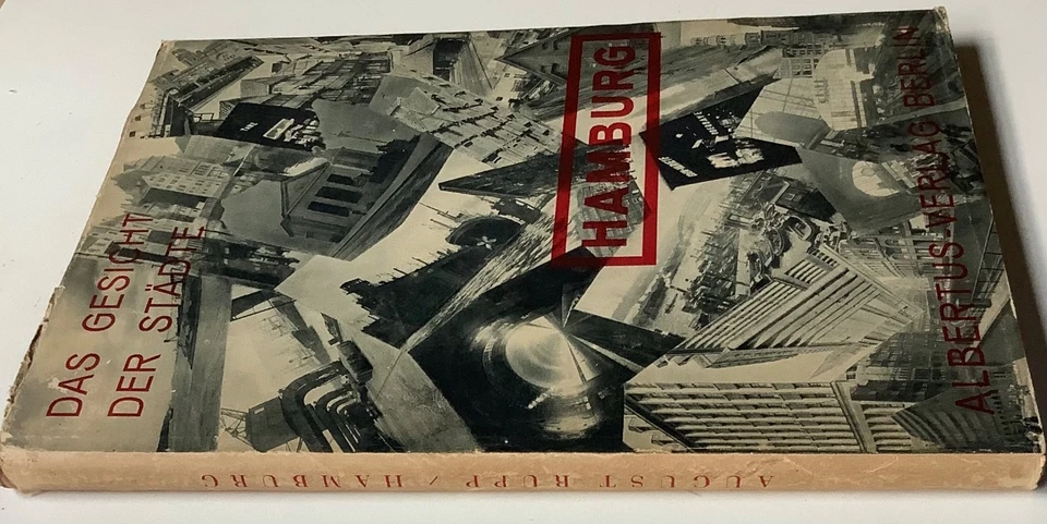 Hamburg 1927 - Das Gesicht der Städte - Fotobuch, Originalumschlag, Fotomontage - Bild 2 von 4