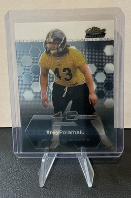 #ad 2003 Topps Finest Troy Polamalu Rookie Steelers $27.50