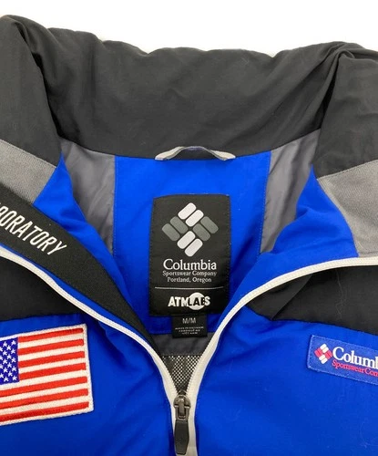 Columbia x ATMOS Collaboration Kingston Canal Text Jacket Men's Size M Blue image 4