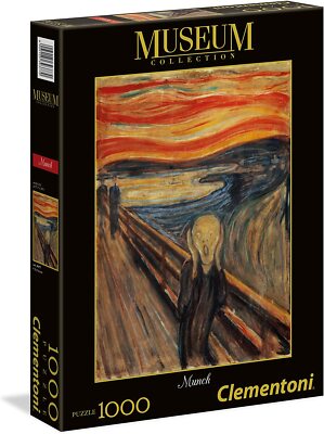 Clementoni - 39791 - Museum Collection - The Scream - 1000 Pezzi - Puzzle Adulti, Arte, Puzzle Quadri Famosi, Dipinti Famosi, Made In Italy