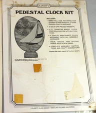 Nine Stained Glass Patterns for Pedestal Clock by Clarity