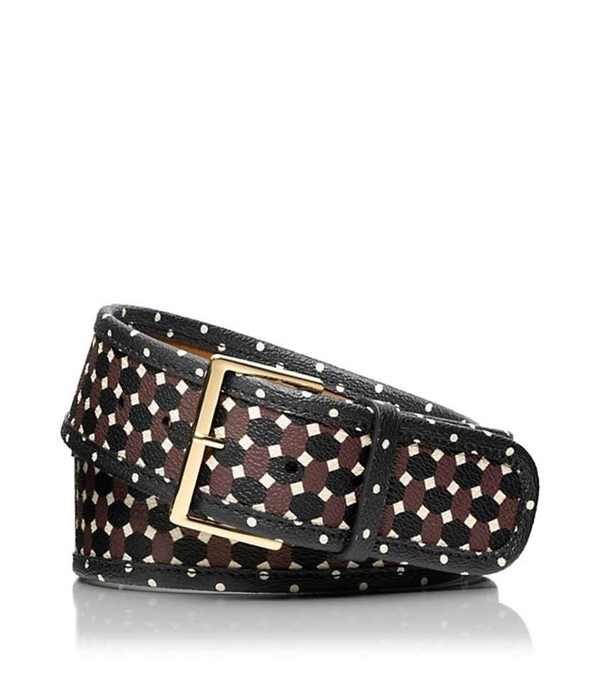 NWT TORY BURCH JAVA MULTI COLOR HABER PRINT GOLD TONE BUCKLE BELT SIZE LARGE Tory Burch | Accessories | Nwt Tory Burch Java Multi Color  main image 3