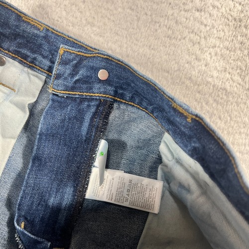 Jeans J Crew blu denim lavaggio med classico gamba dritta designer 30x30 (32x29) - Foto 7 di 11