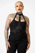 NWT KILLSTAR Dystopian Halter Top Size XS Fitted Corset Harness Alt Emo Goth