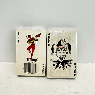 Lot of 2 Vintage Decks of Trump Joker Playing Cards | eBay