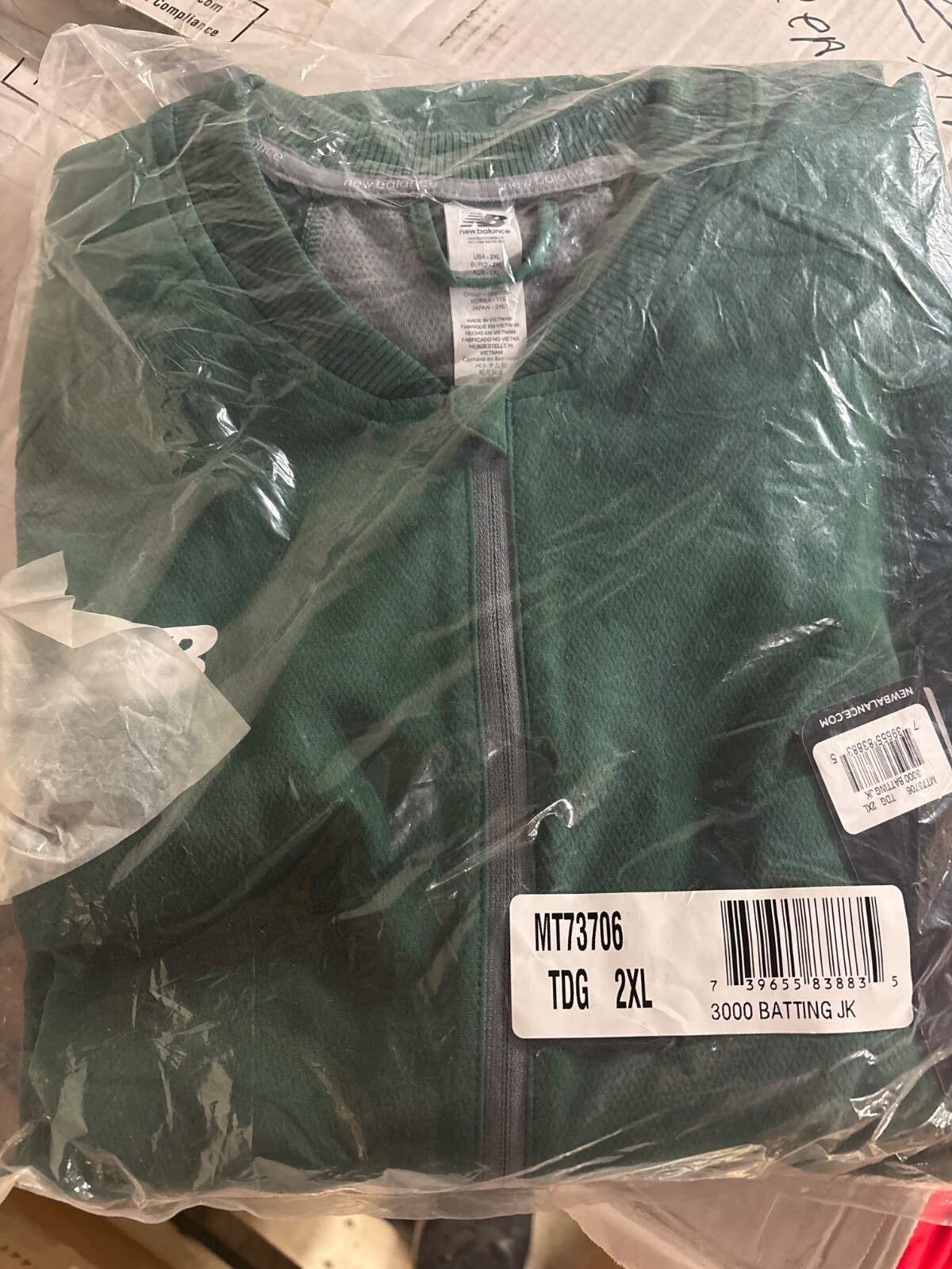 New Balance NB Fleece 1/4 Zip Pullover Activewear Running Mens Size Large Blue