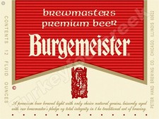 Burgemeister Brewmasters Premium Beer Label Metal Sign 3 Sizes to Choose From