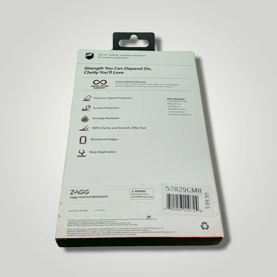 ZAGG InvisibleShield Tempered Glass Screen Protector – Google Pixel 4 XL - Image 2 of 2