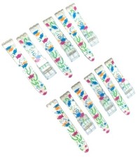 Plastic PVC Watch Band Transparent Art Design Swatch Replacement with Pins 17mm